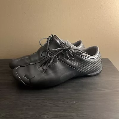 Puma Carbon Fiber Black Leather Driving Shoes Size 10.5 • $44.99