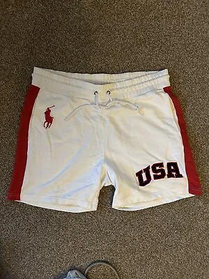 Ralph Lauren Polo USA Vintage Shorts White Retro • £9.99