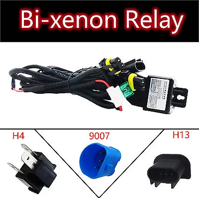 $7.99 • Buy HID Relay Harness 9007/4 H13/9008 H4/9003 Bi-Xenon Wiring Controller Headlights