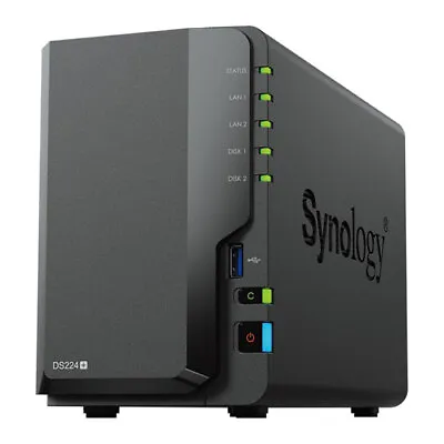 2 Bay Synology DiskStation DS224+ Desktop NAS Intel Celeron J4125 Quad Core 2G • £348.42