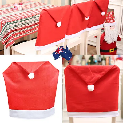 12pcs Xmas Cover Christmas Dining Chair Cover Hat Decoration Home Decor Party • $14.69