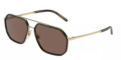 Dolce & Gabbana Men's 60mm Gold Havana Sunglasses DG2285-26696-60 • $119.99