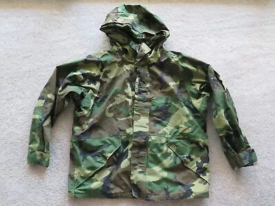 USA Issued Vintage Army Cold Weather Parka Green Camo Jacket Lined XL Reg • $52.46