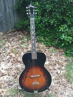 *** PRICE CUT AGAIN!! -Vintage Kay Deluxe 6838 Archtop Guitar- *** • $650