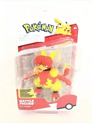 Pokemon Magmar Battle Figure Jazwares Articulated Pls Read • $29.99