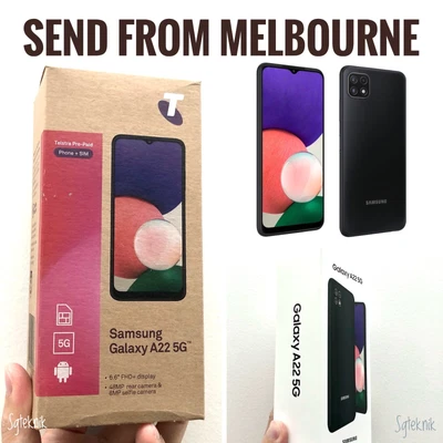 $299.50 • Buy NEW Telstra Samsung Galaxy A22 5G 128GB 4GB 6.6  NFC Quad Core GREY Android