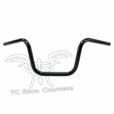 TC Bros. 1  Mini Apes Handlebars Smooth 8  Black Ironhead Sportster Shadow Dyna • $99.95