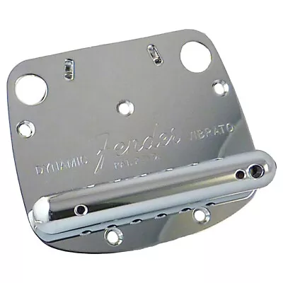 Genuine Fender Mustang Dynamic Guitar Tremolo Vibrato Bridge Tailpiece - Chrome • $51.88