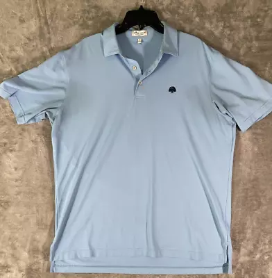 Peter Millar Summer Comfort Oak Tree Logo Performance Men's Size L Blue • $19.99