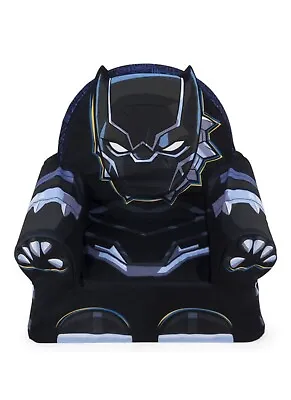 Marshmallow Furniture Children's Comfy Foam Cushion Chair Lounger Black Panther • $24.99