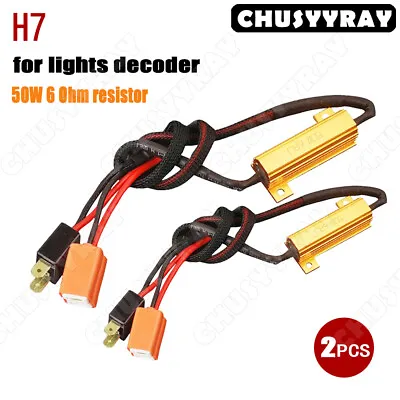 H7 LED Anti Flicker Adapter Error Free Canceler Canbus Headlight Lamps Decoder# • $11.04
