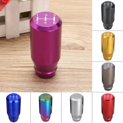 $21.66 • Buy Universal 5-Speed Aluminum Car Manual Shift Knob Gear Stick Shifter Lever