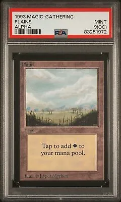 Plains (B) - Alpha - MTG - Mint - PSA 9 (OC). More MTG In Store • $79.99