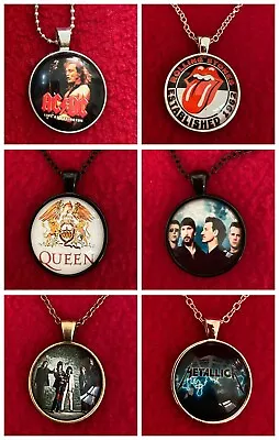 Rock Band Necklace Fashionable Unisex Jewelry — Great For Gifts! • $6.49
