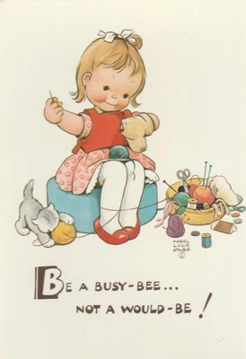 £1.79 • Buy A Artist Signed Mabel Lucie Attwell Old Postcard Comic Children Collecting