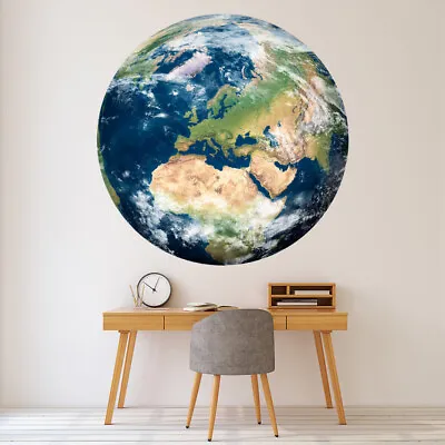 World Globe Earth Map Wall Sticker WS-45672 • £16.98