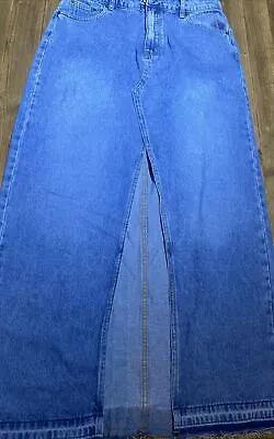 Ghanda Long Denim Skirt Size 12  • $20