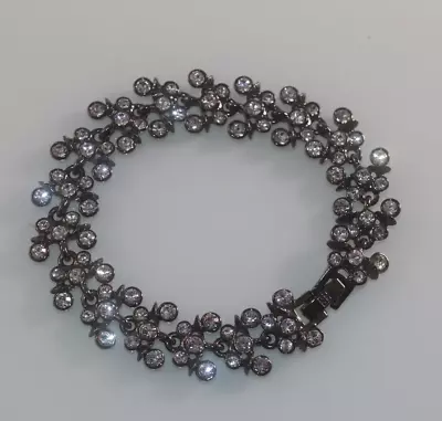 GIVENCHY Blackened Crystal Rhinestone Bracelet • $29.99