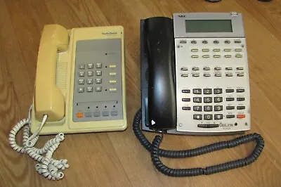 2 Vintage Office Desktop Wall Telephones Multi Lines-Radio Shack & UpLink #1865 • $40