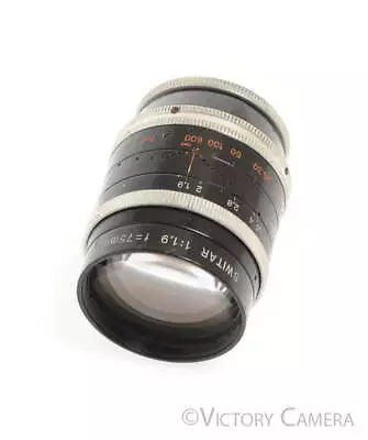 Kern-Paillard Switar Bolex 75mm F1.9 C Mount Cine Lens • $295