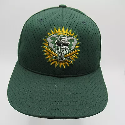 Vintage Oakland Athletics Hat Cap 7.5 Fitted Green Stomper Logo New Era 59Fifty • $59.97