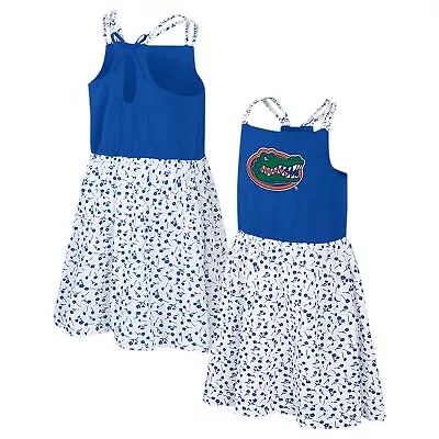 Girls Youth Colosseum Royal/White Florida Gators Robin Floral Dress • $37.99