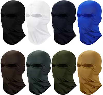 Helmet Liner Bandana Headwear Sports Full Face Mask Two Hole Soft Balaclava Hood • $1.99