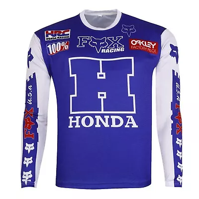 Vintage 80's Style Honda Motocross Jersey MX Enduro AHRMA Motorcycle Enduro • $39.99