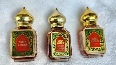 Lot Of 3 Nemat Musk Amber Fragrance Oil - 10ml - Free Shipping- Fragrance Oil • $24.99