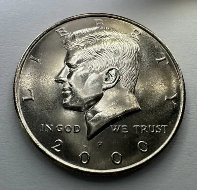 2000-P Kennedy Half Dollar 50cent Piece Coin From US Mint Set. Uncirculated BU • $2.95