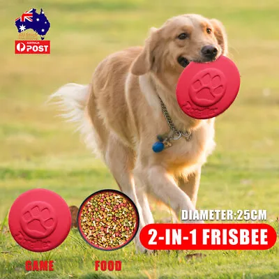 $26.99 • Buy 3 Pcs Dog Frisbee Flying Disc Pet Fetch Chew Indestructible Large Dog Toys Gift 