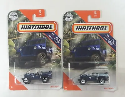 Matchbox Jeep  4 X 4 Willys (lot Of 2) 68/100 2020 • $10