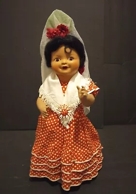 Vintage Spanish Doll Orig Clothes Ca 1940s Mariquita Perez? Santiago Molina? 14  • $119.95