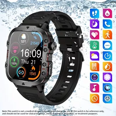 Waterproof Heart Rate Blood Oxygen Health  Sleep Monitor Bluetooth Smart Watches • $69.99