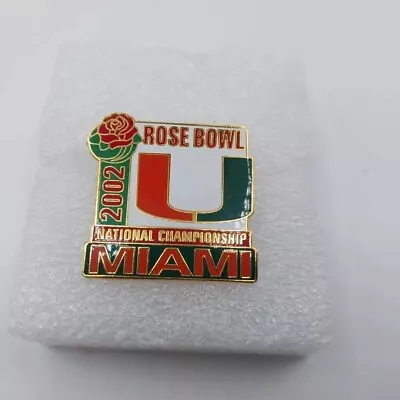 Rose Bowl 2002 University Of Miami National Championship Lapel Pin • $8.50