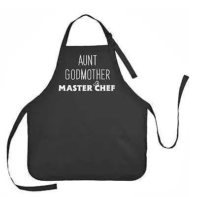 Aunt Godmother Master Chef Apron Godmother Gift Godmother Apron • $20.95