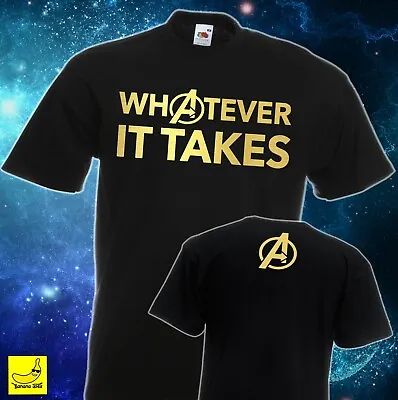 Marvel Avengers Whatever It Takes T-Shirt Endgame Captain America Superhero Tee • £9.29