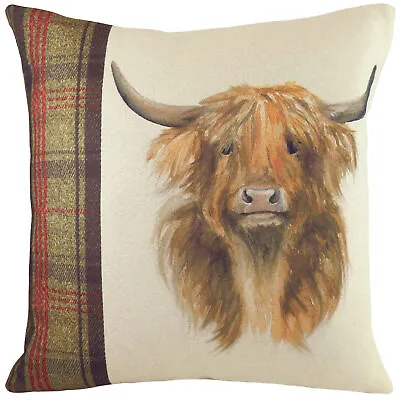 Evans Lichfield Hunter Highland Cow Cushions • £17