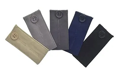 5-Pack Pant Waist Extenders With Buttons Adjustable Waistband Expanders  • $16.18