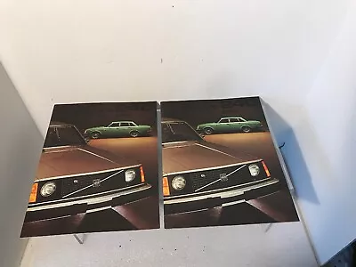 NOS Pair Of Original 1975 Volvo 240 Series Sales Brochure Catalog  • $9.95