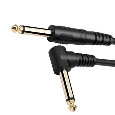 £3.99 • Buy 3M Guitar Amp Lead Cable 6.35mm Mono Jack Plug 6.3mm 1/4 Inch Gold Right Angle