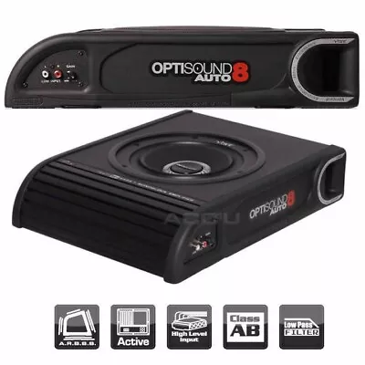 Vibe Optisound 8 Underseat Active Car 8  Subwoofer Sub+  Built In Amplifier 900w • $219.31