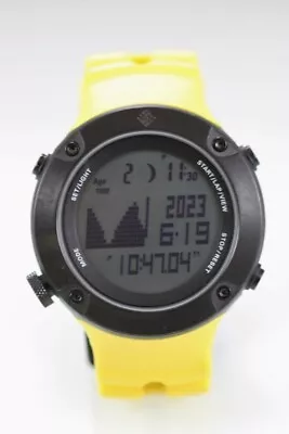 Columbia Tidewater Men Watch Black Yellow Digital 100m Light Date Alarm Quartz • $39.92