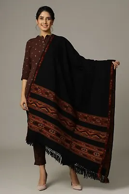 Wool Shawl Wool Wrap Or Meditation Shawl Blanket For Men And Women Unique Gift • $44.09
