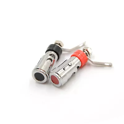£4.56 • Buy 2pcs Speaker Audio AMP Terminal Binding Post Spring Loaded Type Nickel Plate$d