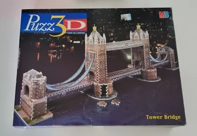 MB Puzz3d 3d London Tower Bridge Jigsaw Puzzle 819 Pieces MB Games Foam Pieces • £9.50