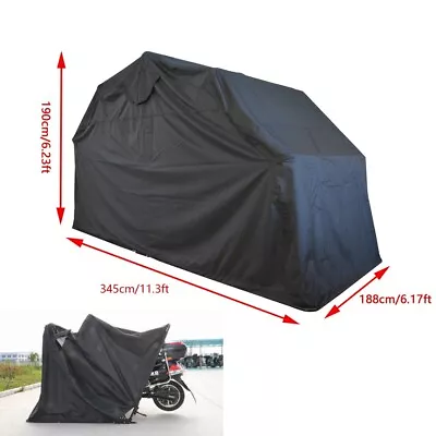 Large Motorcycle Shelter Widen Shed Cover Storage Tent Garage 135.8*74.0*74.8  • $299.86