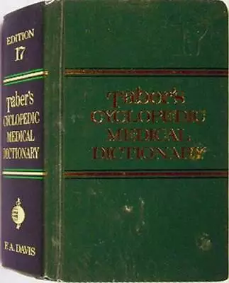 Taber's Cyclopedic Medical Dictionary 17th Edition - Hardcover - GOOD • $4.48