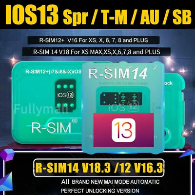 2-5Pcs R-SIM14 V18 IOS13 Nano Unlock RSIM Card For IPhone 11-AU SB USA Spr T-M • $15.99