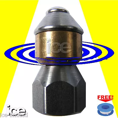 £39.99 • Buy Spinning Rotating Drain Cleaning Pressure Washer Hose Jetting Jetter Nozzle Jet